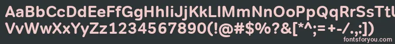 TondocorpBold Font – Pink Fonts on Black Background