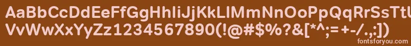 TondocorpBold Font – Pink Fonts on Brown Background