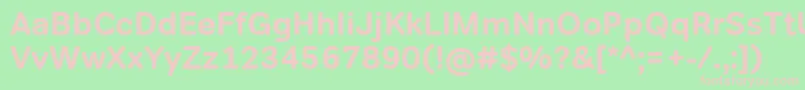 TondocorpBold Font – Pink Fonts on Green Background