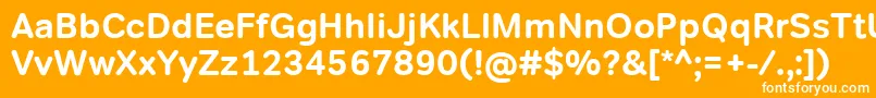 TondocorpBold Font – White Fonts on Orange Background