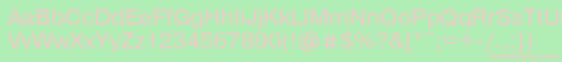 Prg1 Font – Pink Fonts on Green Background