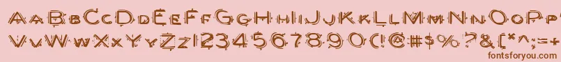 More about Berserkere Font Berserkere Font – Brown Fonts on Pink Background