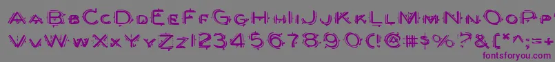 Berserkere Font – Purple Fonts on Gray Background