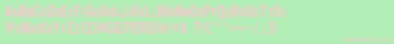 SmBournism Font – Pink Fonts on Green Background