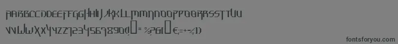 Hammt Font – Black Fonts on Gray Background