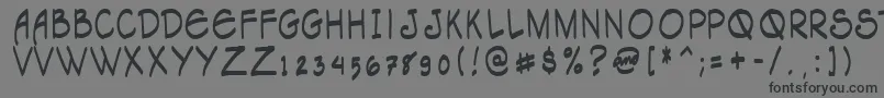 Tagacnrg Font – Black Fonts on Gray Background