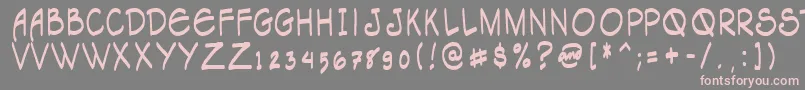 Tagacnrg Font – Pink Fonts on Gray Background