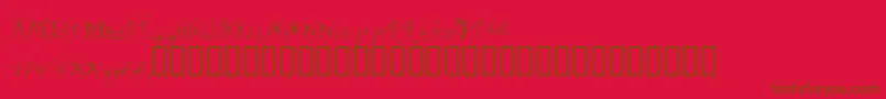 Подробнее о шрифте Velour ffy Шрифт Velour ffy – коричневые шрифты на красном фоне