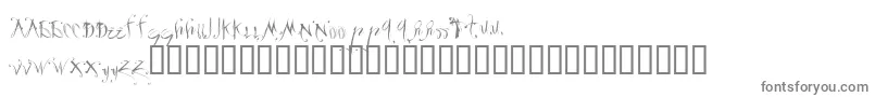 Velour ffy Font – Gray Fonts on White Background