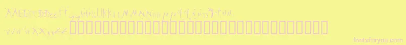 Więcej informacji o czcionce Velour ffy Czcionka Velour ffy – różowe czcionki na żółtym tle
