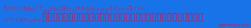 fuente Velour ffy – Fuentes Rojas Sobre Fondo Azul