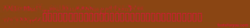 Velour ffy Font – Red Fonts on Brown Background