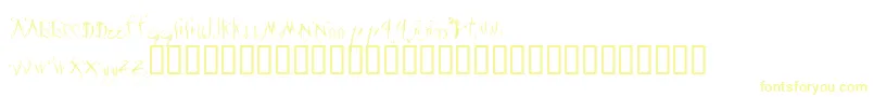Velour ffy Font – Yellow Fonts on White Background