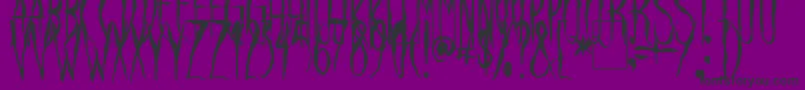 RavenSong Font – Black Fonts on Purple Background