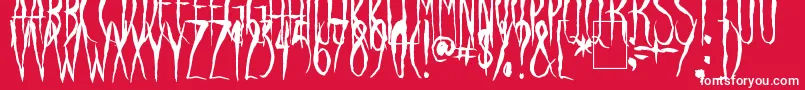 RavenSong Font – White Fonts on Red Background