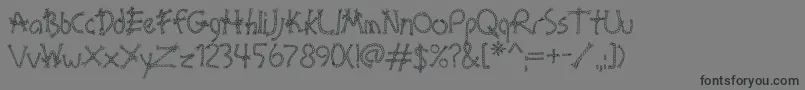 BoundAoe Font – Black Fonts on Gray Background