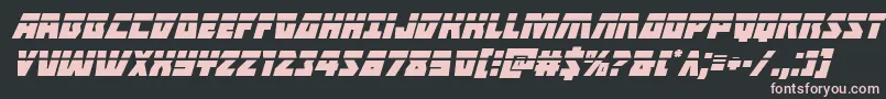 Halfshellherolaserital Font – Pink Fonts on Black Background