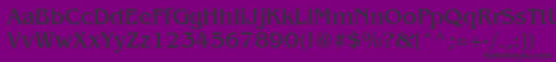 BengalyNormal Font – Black Fonts on Purple Background