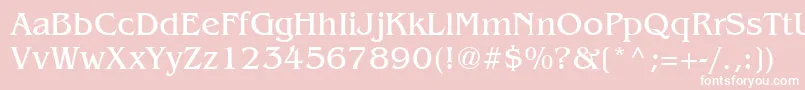 BengalyNormal Font – White Fonts on Pink Background