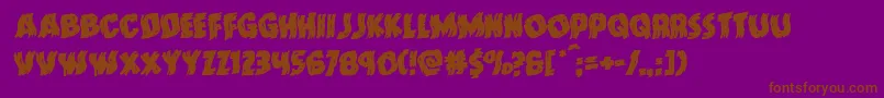 Police Doktermonstrowarprotal – polices brunes sur fond violet