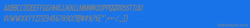 Wormcuisinecondital Font – Gray Fonts on Blue Background