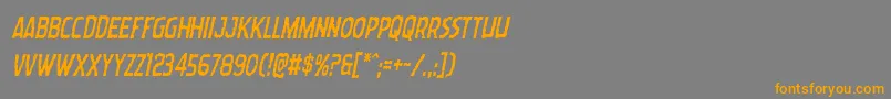 Wormcuisinecondital Font – Orange Fonts on Gray Background