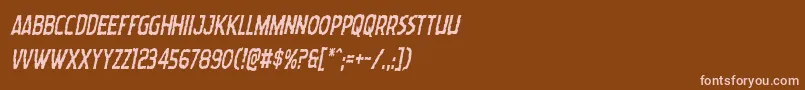 Wormcuisinecondital Font – Pink Fonts on Brown Background
