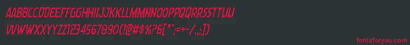 Wormcuisinecondital Font – Red Fonts on Black Background