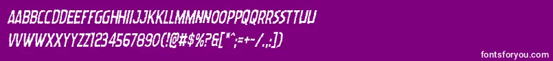 Wormcuisinecondital Font – White Fonts on Purple Background