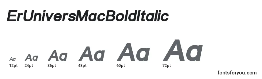 ErUniversMacBoldItalic Font Sizes