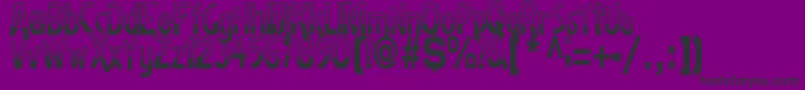 BadhRegularTtstd Font – Black Fonts on Purple Background