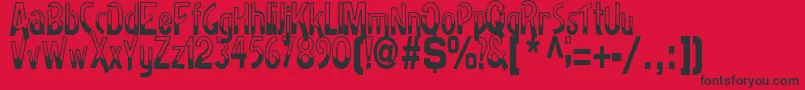 BadhRegularTtstd Font – Black Fonts on Red Background