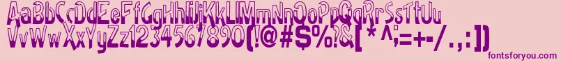 BadhRegularTtstd Font – Purple Fonts on Pink Background