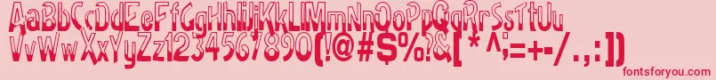 More about BadhRegularTtstd Font BadhRegularTtstd Font – Red Fonts on Pink Background