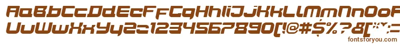 Шрифт JoyriderBlackitalic – коричневые шрифты на белом фоне