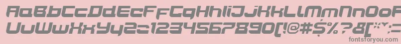 JoyriderBlackitalic-Schriftart – Graue Schriften auf rosa Hintergrund