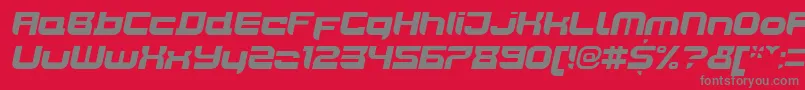 Шрифт JoyriderBlackitalic – серые шрифты на красном фоне