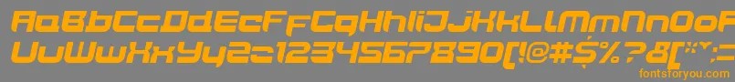 Шрифт JoyriderBlackitalic – оранжевые шрифты на сером фоне