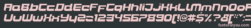 Fonte JoyriderBlackitalic – fontes rosa em um fundo preto