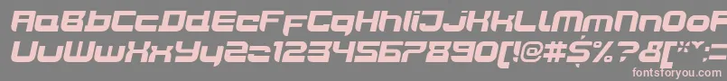 フォントJoyriderBlackitalic – 灰色の背景にピンクのフォント