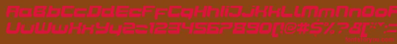Шрифт JoyriderBlackitalic – красные шрифты на коричневом фоне