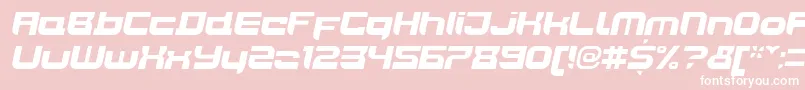 fuente JoyriderBlackitalic – Fuentes Blancas Sobre Fondo Rosa