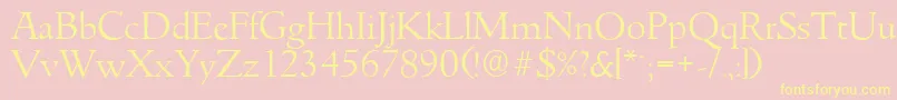 En savoir plus sur la police GouditaserialLightRegular Police GouditaserialLightRegular – polices jaunes sur fond rose