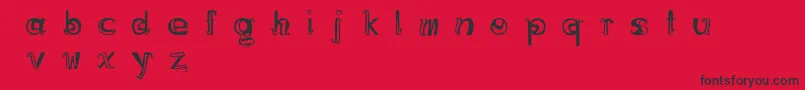 Cremeduchocolat Font – Black Fonts on Red Background