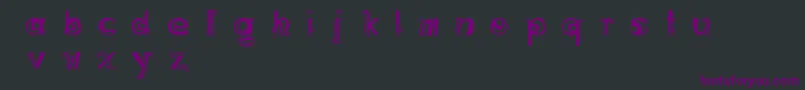 Cremeduchocolat Font – Purple Fonts on Black Background