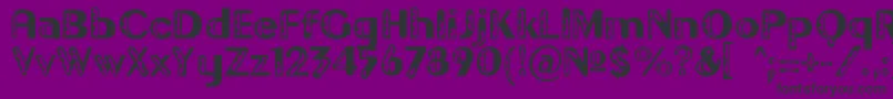 GilgongoDoro Font – Black Fonts on Purple Background