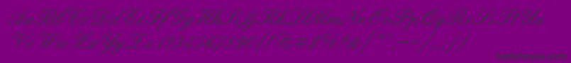 Englshn-Schriftart – Schwarze Schriften auf violettem Hintergrund