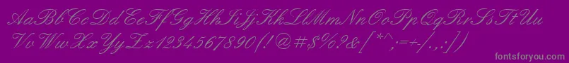 Weitere Informationen zur Englshn-Schriftart Englshn-Schriftart – Graue Schriften auf violettem Hintergrund