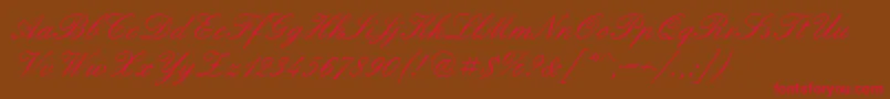 Englshn Font – Red Fonts on Brown Background