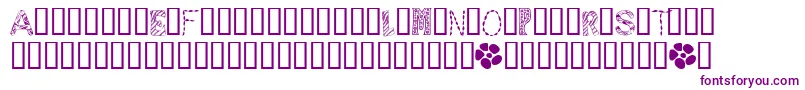 SamplerNumber1 Font – Purple Fonts on White Background